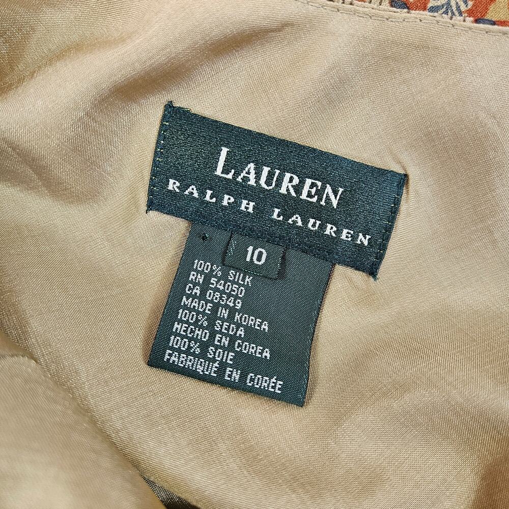 Y2k Silk Ralph Lauren Maxi Dress Halter Fairycore Boho - Size Small - Picture 4 of 8